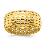 10.5mm Oval Mosaic Dome Ring in 14K Yellow Gold