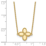 Petite Clover Necklace 14K Yellow Gold 16" or 18"