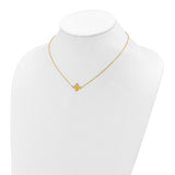 Petite Clover Necklace 14K Yellow Gold 16" or 18"