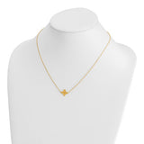 Petite Clover Necklace 14K Yellow Gold 16" or 18"