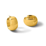 Chunky Polished Hoop Earrings in 14K or 18K Yellow Gold