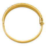 Hammered Diamond Bangle Statement Bracelet .45 Cts. TCW in 14K Yellow Gold - Roxx Fine Jewelry