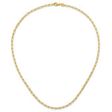2.5mm Solid Paper Clip Chain in 14K Yellow Gold - Roxx Fine Jewelry