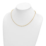 2.5mm Solid Paper Clip Chain in 14K Yellow Gold - Roxx Fine Jewelry