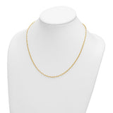 2.5mm Solid Paper Clip Chain in 14K Yellow Gold - Roxx Fine Jewelry