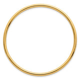 3mm Slip On Bangle Bracelet in 18K White or Yellow Gold