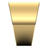 Flat Top 14mm Wide Tapered Band in 14K Yellow Gold - Roxx Fine Jewelry
