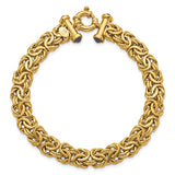 9.5mm Byzantine Bracelet in 18K Yellow Gold