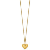 Glitterati Heart Necklace in 24K Yellow Gold