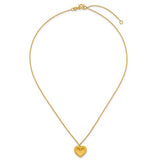 Glitterati Heart Necklace in 24K Yellow Gold