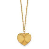 Glitterati Heart Necklace in 24K Yellow Gold