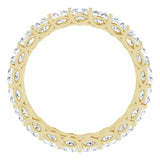 3.00 Ct. TCW Princess Cut Diamond Eternity Band in 14K Gold