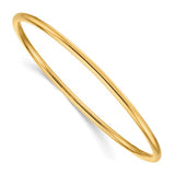 3mm Slip On Bangle Bracelet in 18K White or Yellow Gold
