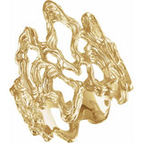 Freeform Driftwood Ring in 14K White or Yellow Gold - Roxx Fine Jewelry