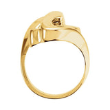 Freeform Swirl Ring in 14K White or Yellow Gold