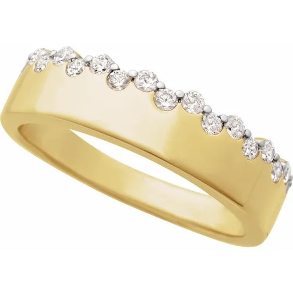 Champagne Bubbles Diamond Ring in 14K Gold