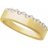 Champagne Bubbles Diamond Ring in 14K Gold