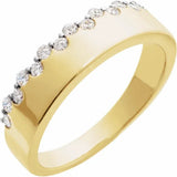 Champagne Bubbles Diamond Ring in 14K Gold