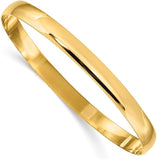 Slip-On Bangle Bracelets 2mm, 4mm, 6mm, 8mm in 14K Gold