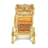 Cinderella Carriage Ring Holder Gold Color Gold Proposal Ring Holder