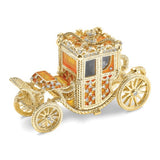 Cinderella Carriage Ring Holder Gold Color Gold Proposal Ring Holder