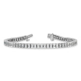 Princess Cut 7.00 ct. TCW Lab Grown Diamond Tennis Bracelet in 14K White or Yellow Gold