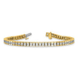 Princess Cut 7.00 ct. TCW Lab Grown Diamond Tennis Bracelet in 14K White or Yellow Gold