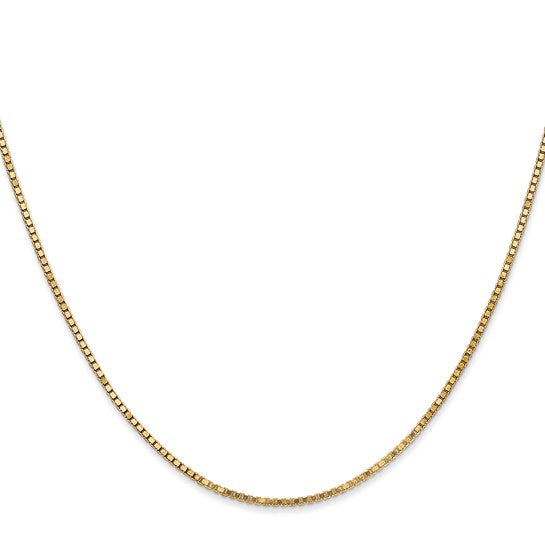 1.3mm Box Chain in 14K Yellow Gold