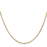 1.3mm Box Chain in 14K Yellow Gold