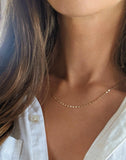 1.3mm Mirror Chain Necklace or Bracelet in 14K Yellow Gold