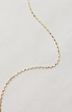 1.3mm Mirror Chain Necklace or Bracelet in 14K Yellow Gold