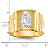 Our Lady of Guadalupe 10K Gold Men's Signet Style Ring