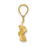 Plumeria Flower Hawaiian Gold Pendant 2 Sizes in 14K Yellow Gold