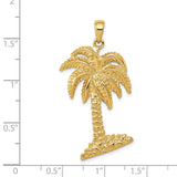Tropical Palm Tree Pendants - 2 Sizes in 14K Gold