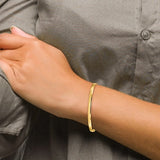 4mm Slip-On Eternity Bangle Bracelet 6.5” in 14K Gold