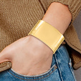 Italian Cuff Bracelet 37mm in 14K Yellow Gold