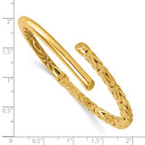 4.5mm Byzantine Hinged Bangle Bracelet in 14K Gold