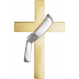Deacon's Cross Lapel Pin or Tie Tack in 14K Gold