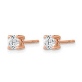 .50 ct. TCW 14K Gold Round Brilliant Cut Lab Grown Diamond Stud Earrings