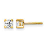 .50 ct. TCW 14K Gold Round Brilliant Cut Lab Grown Diamond Stud Earrings