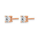 .75 ct. TCW Round Brilliant Cut Lab Grown Diamond Stud Earrings in 14K Gold