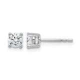 .75 ct. TCW Round Brilliant Cut Lab Grown Diamond Stud Earrings in 14K Gold