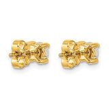 .75 ct. TCW Round Brilliant Cut Lab Grown Diamond Stud Earrings in 14K Gold
