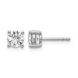 1 ct. TCW Round Brilliant Cut Lab Grown Diamond Stud Earrings 14K Gold