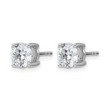 2 ct. TCW Round Brilliant Lab Grown Diamond Stud Earrings in Platinum