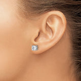2 ct. TCW Round Brilliant Lab Grown Diamond Stud Earrings in Platinum