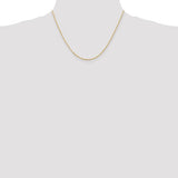 1.5mm Extra-Light Diamond Cut Rope Chain in 14K Yellow Gold