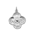 First Holy Communion Medal or Necklace in 14K Yellow Gold or Sterling Silver - Roxx Fine Jewelry