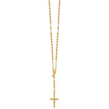 Rosary Necklace Guadalupe Center 14K Yellow Gold Plated 17" or 20"