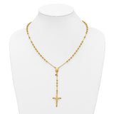 Rosary Necklace Guadalupe Center 14K Yellow Gold Plated 17" or 20"